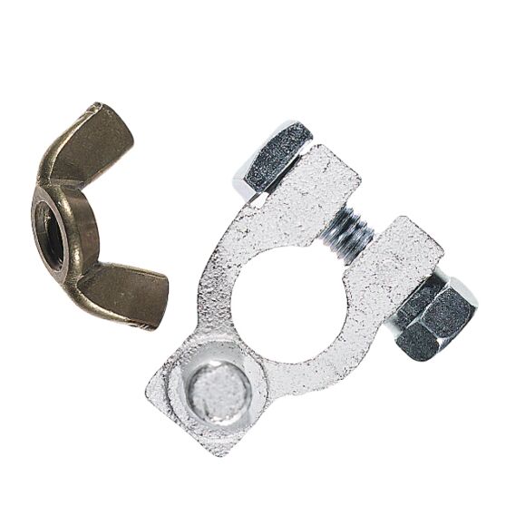 Brass outlet battery terminal