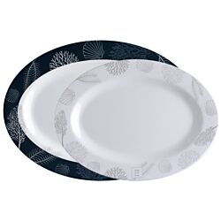 LIVING - OVAL SERVING PLATTERS - Set 2 pc.