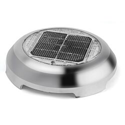 Day/Night Plus Solar Vent, 3" (7.62 cm) Stainless Steel