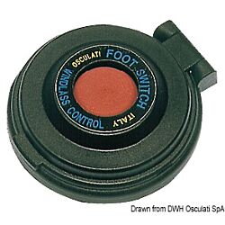 Footswitches for Windlass Electric Control-Red Button; Black Body