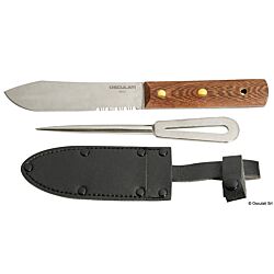 Set: SS Knife + Marlin Spike + Leather Cover (x1)