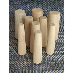 Wooden Plugs (Set of 9)