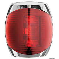 Sphera II LED Navigation Lights up to 20 m, Mirror-Polished Stainless Steel Body-112,5° left red