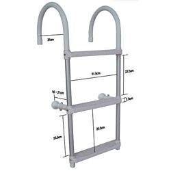 Aluminium Anti-Slip Boarding Ladders-3 Step