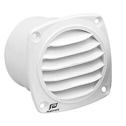 Round Vents + Flange (White)-Ø 70 - 82 x 82 mm