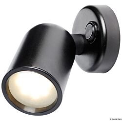 Articulated LED Spotlight ABS Black (x1)