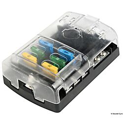 Polycarbonate Fuse Holder Box 6 Seats (x1)