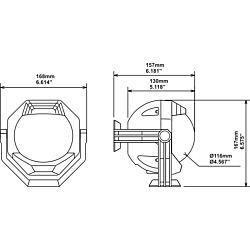 Contest 130 Compass-Vertical bulkhead-White