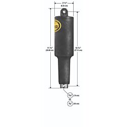 101 XD Actuator 21/4" Stroke (5.715 cm) - 12-Volt-5/16" (12.7/40.64 cm) upper & 3/8" (7.62/20.32 cm) lower