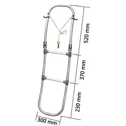 Folding ladder For Inflatable Boats 3 Step