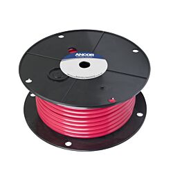 Tinned Copper Battery Cable, 4 AWG (19mm²), - 100ft-Red