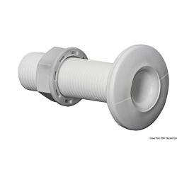 Threaded Seacock White Plastic -1/2’’