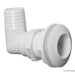 90° Seacock White Plastic-1"1/2 x 38 mm