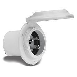 Inlet, 16A 230V, Round, White