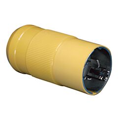 Male Plug, 50A 125/250V, Yellow