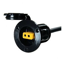 Flush Mount Power Port – Black