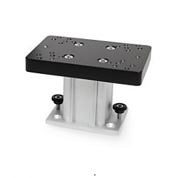 Aluminum Fixed Base Downrigger Pedestal – 4”