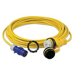 Cordset, 32A 230V, 1M, With European Plug, Yellow