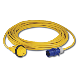 Cordset, 16A 230V, 10M, With European Plug, Yellow