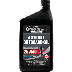 Premium Synthetic Blend 4 Stroke Outboard Oil 25W 40