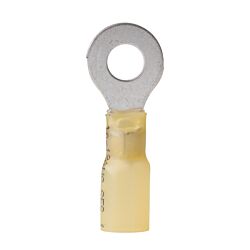 Heat Shrink Ring Terminals, x25 Pack-12/10AWG (3-5mm²)-1/4" (Ø6,4mm)