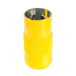 Male Plug, 50A 125V, Yellow
