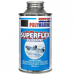 PVC 'Superflex' Flexible Paint - 500ml Tin Black