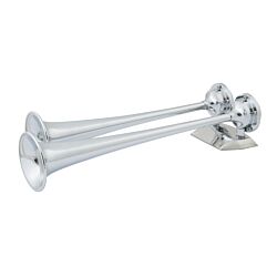 24V Chrome Plated Dual Trumpet Air Horn