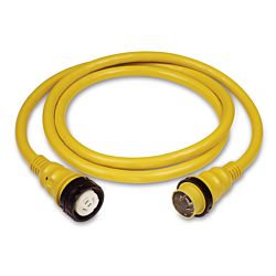 Cordset, 50A 125/250V, 75', Yellow