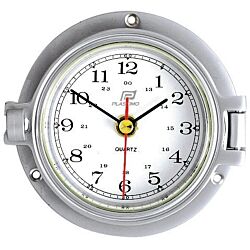 Clock matte chrome 3"