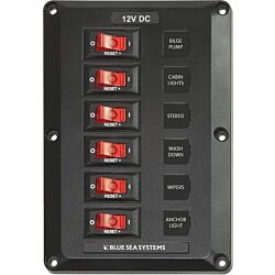 6 Position, BelowDeck Circuit Breaker Panel