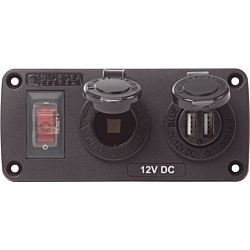 Blue Sea Systems Panel Acc H2O USB & Sckt