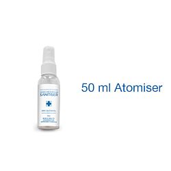 Hand Sanitiser - 80% Alcohol-50ml atomiser (fine spray)