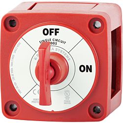 m-Series Mini On-Off Battery Switch with Key - Red