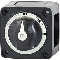 m-Series Mini Dual Circuit Battery Switch - Black