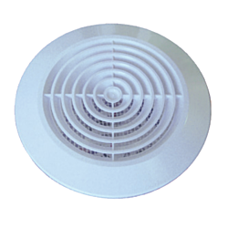 100 mm (4")  Round Grille , white