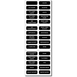 Basic AC Panel Label Set - 30 Labels