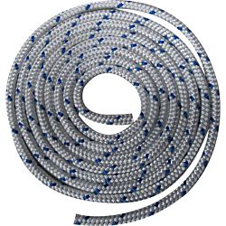 Waveline 6mm Braid on Braid Polyester White with Blue Flecks - 200M