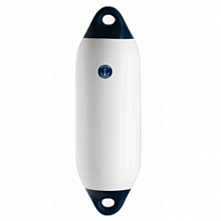 White and Blue Coloured-end Cylindrical Fenders 13 x 45 (5 x 18)