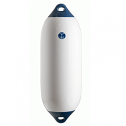 White and Blue Coloured-end Cylindrical Fenders 27 x 85 (11 x 33)