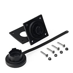 IP68 - Specified Pin Variant Low-Flange and Cap Kit.  Screw Connection. Supplied with Stainless Steel Fixing Screws.-3-Pin