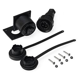 4 Pin Plug & Bulkhead Socket Kit