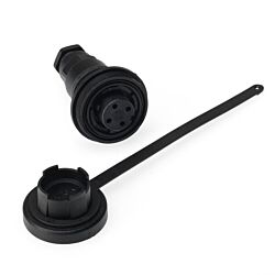 4 Pin In-line Socket & Cap