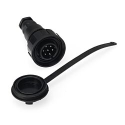 IP68 - Specified Pin Variant Plug and Cap Kit.  Screw Connection. -7-Pin