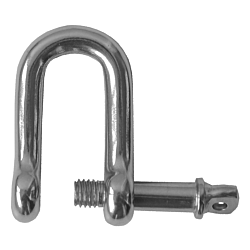 Dee Shackle with Captive Pin - Stainless Steel AISI316