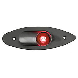 Built-in Side Navigation Lights made of ABS-112,5° left red-Black