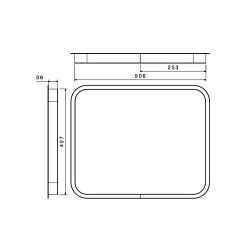 Secural Inner Aluminium Frame 36mm