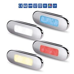 LED Surface Mount Oblong Courtesy Lamp s/s rim