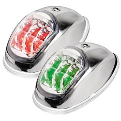 Evoled Navigation Lights Polished SS Body L + R