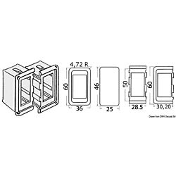 Plastic Bezel for Switch, Central Insert